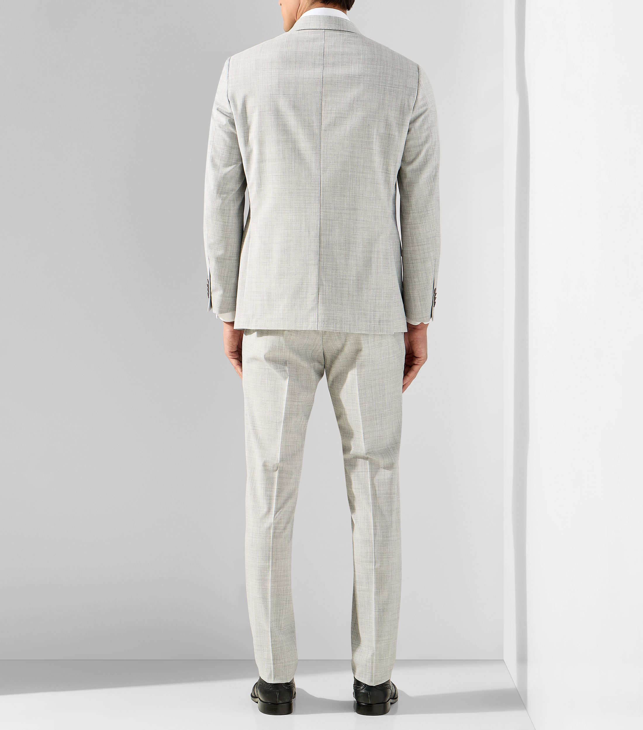 Traje slim jaspeado Hombre